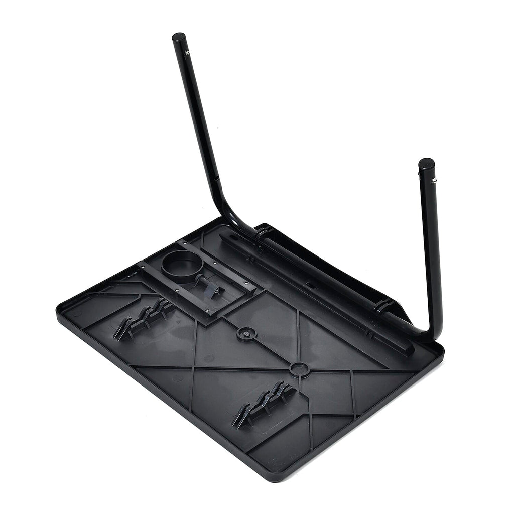 TV Tray and Cup Holder Large Folding Table - Black