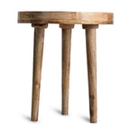 Mango Wood Enamelled Coffee Table (Size 45 x 45 cm) Flat Packed - Blue