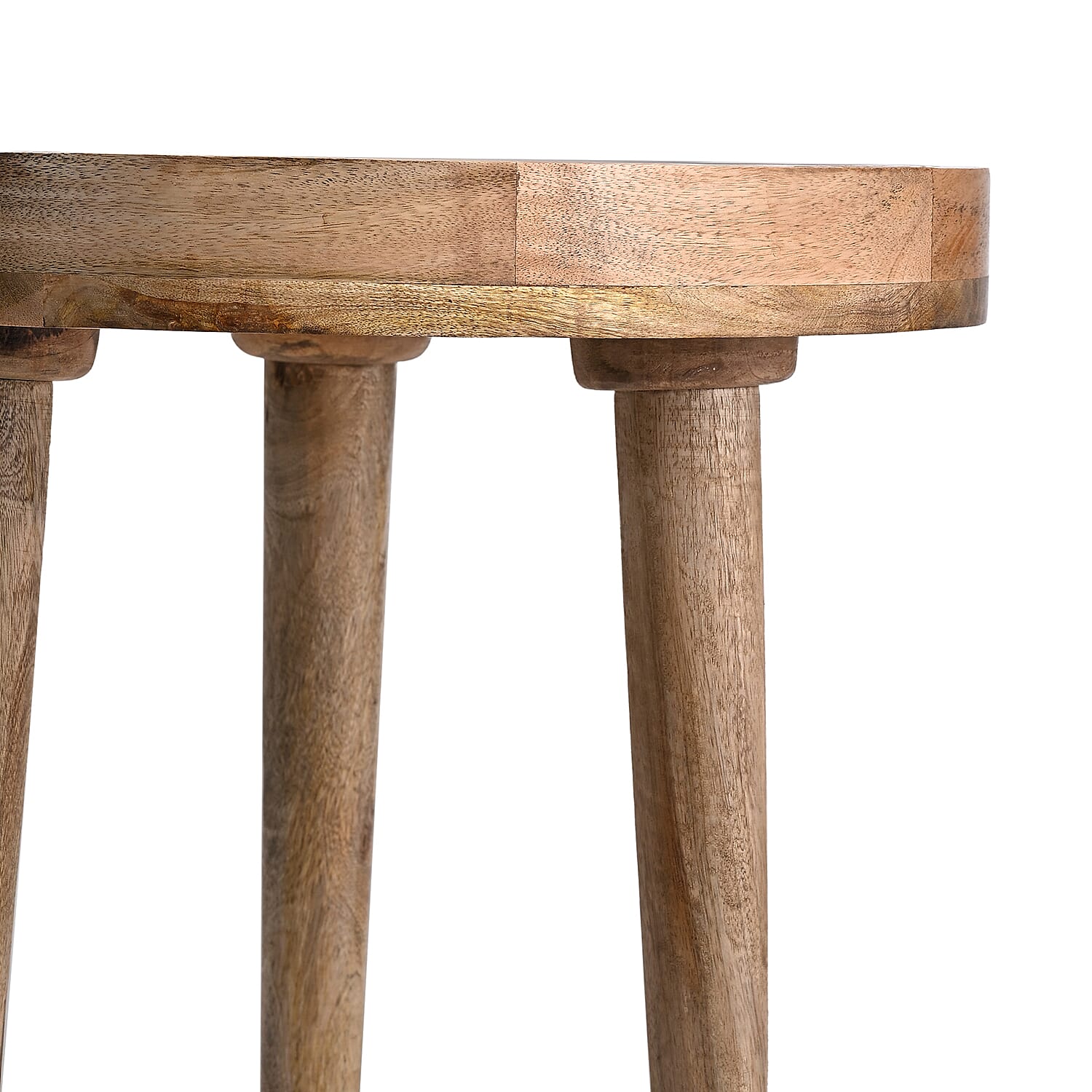 Mango Wood Enamelled Coffee Table (Size 45 x 45 cm) Flat Packed - Blue