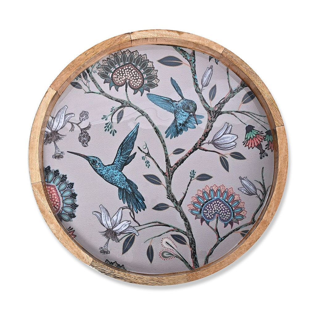 Mango Wood Enamelled Coffee Table (Size 45 x 45 cm) Flat Packed - Blue