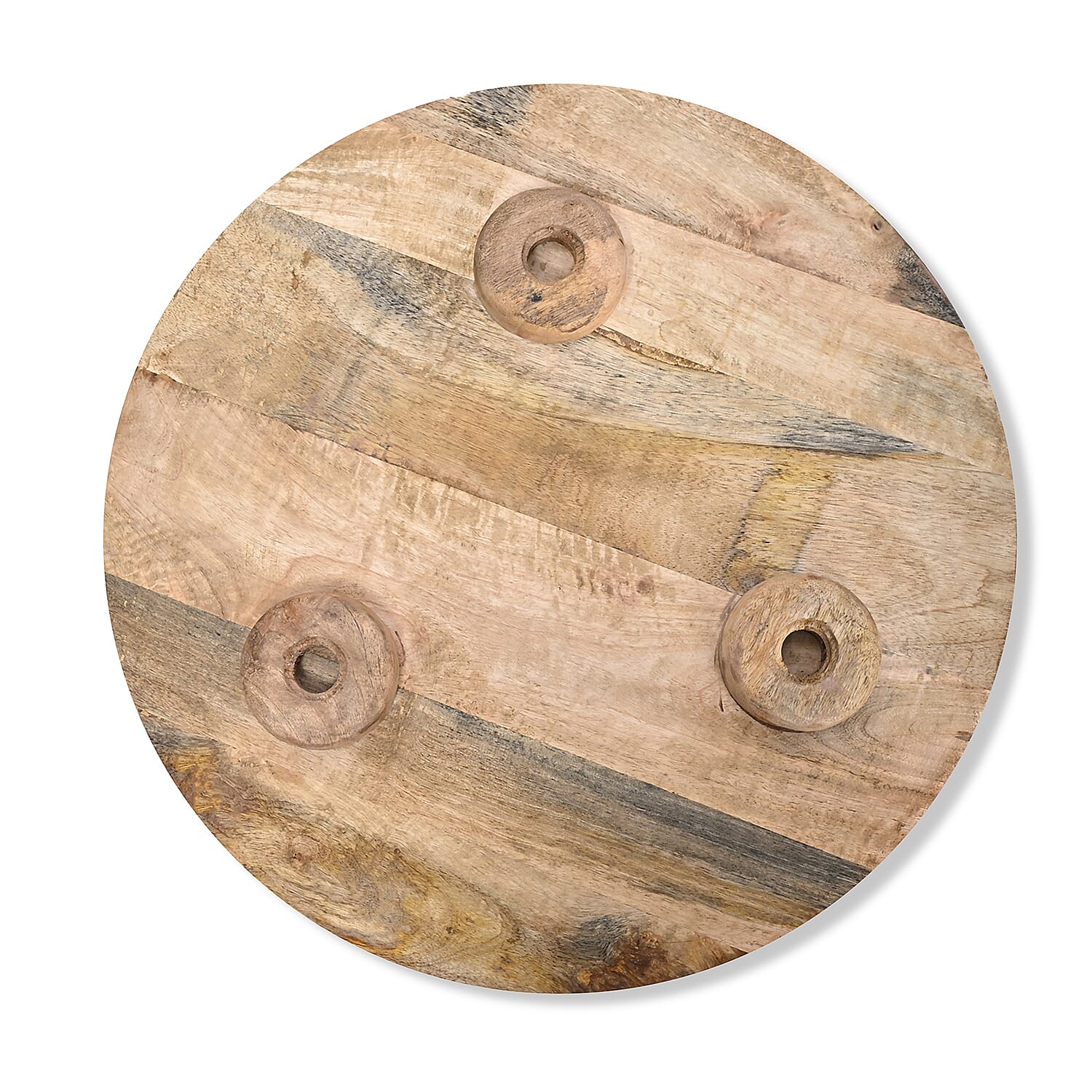 Mango Wood Enamelled Coffee Table (Size 45 x 45 cm) Flat Packed - Blue