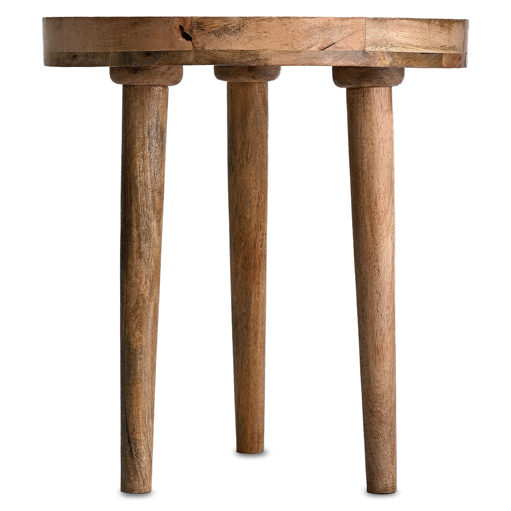 Mango Wood Enamelled Coffee Table (Size 45 x 45 cm) Flat Packed - Multi Colour