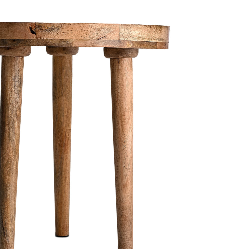 Mango Wood Enamelled Coffee Table (Size 45 x 45 cm) Flat Packed - Multi Colour