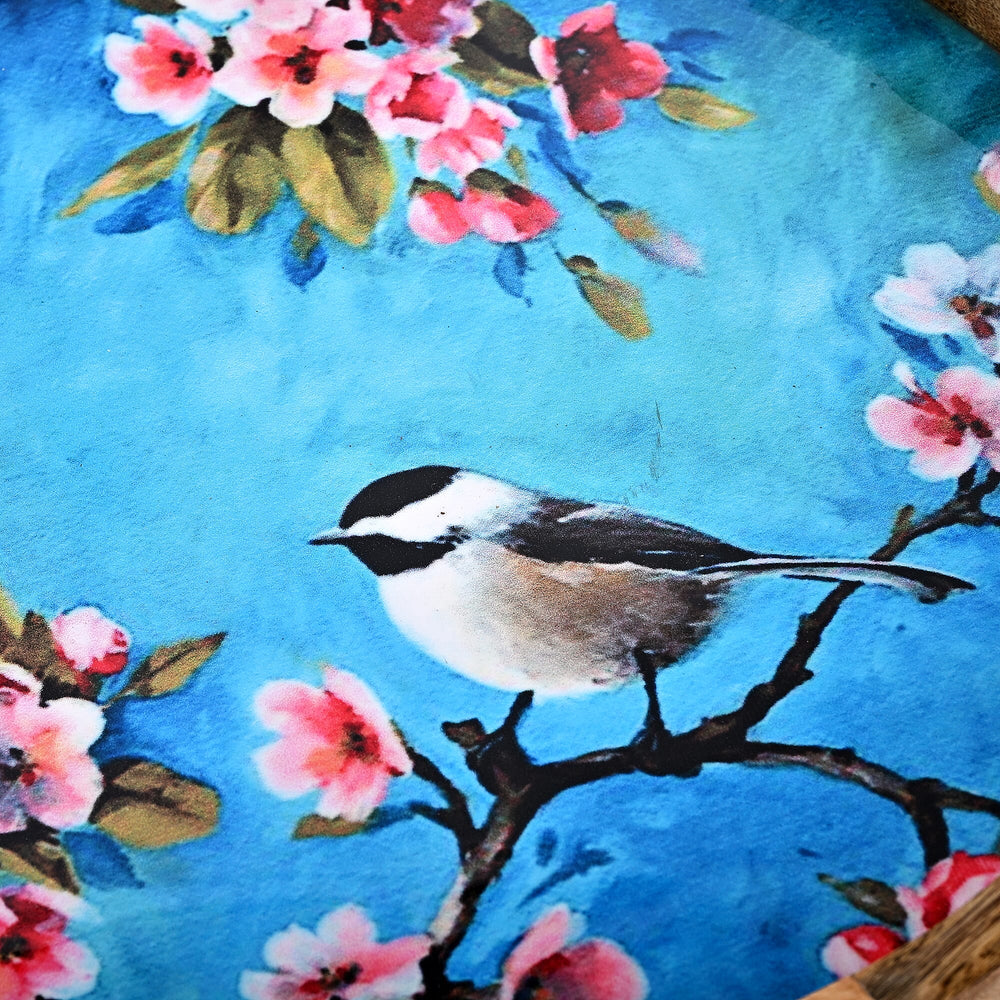 Mango Wood Enamelled Coffee Table (Size 45 x 45 cm) Flat Packed - Multi Colour