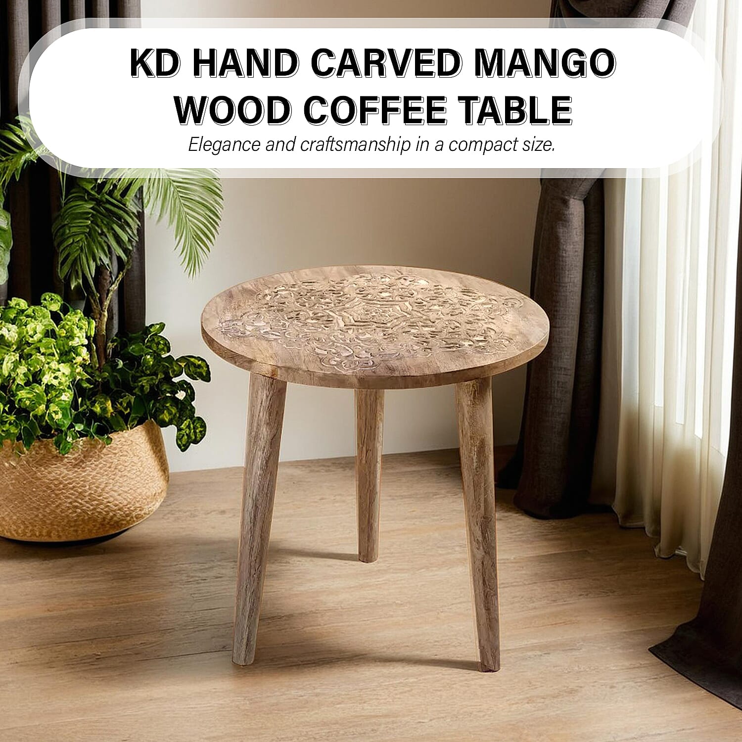 Table (Size - One Size) - Natural & Grey