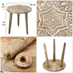 Table (Size - One Size) - Natural & Grey
