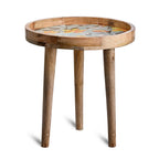 Mango Wood Enamelled Coffee Table (Size 45 x 45 cm) Flat Packed - Yellow