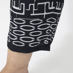 Cropped Palazzo (Size M, 12 to 14) - Black & White
