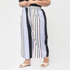Cropped Palazzo (Size XXL, 24 to 26) - Stripes