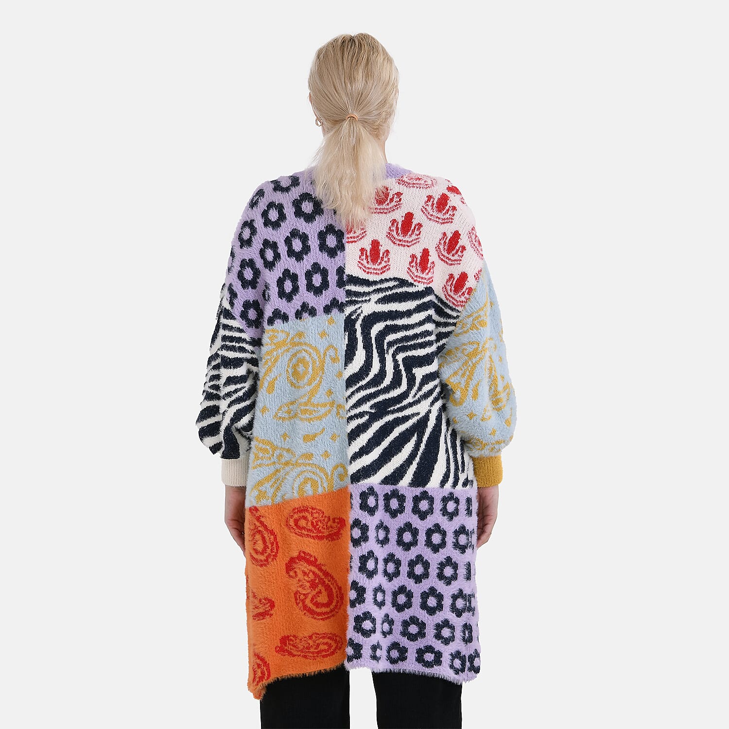 Tamsy Block Cardigan - Multi Color (Size 8 to 20)