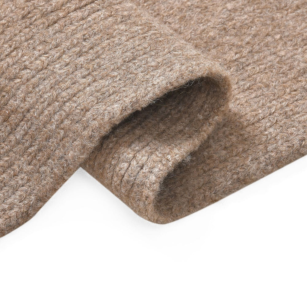 Winter Closeout Knitted Scarf- Light Brown