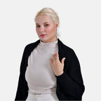 Tamsy Casual & Stylish Knit Batwing Sleeve Cardigan (One Size) - Black