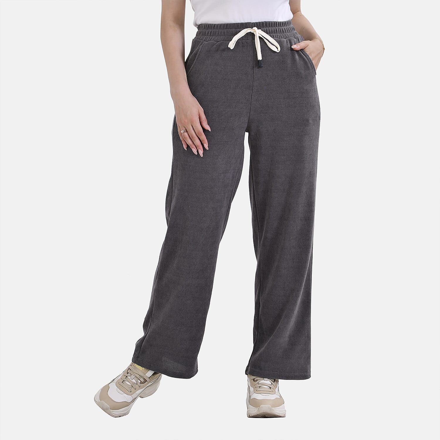 TAMSY Corduroy Trouser (Size M) - Grey