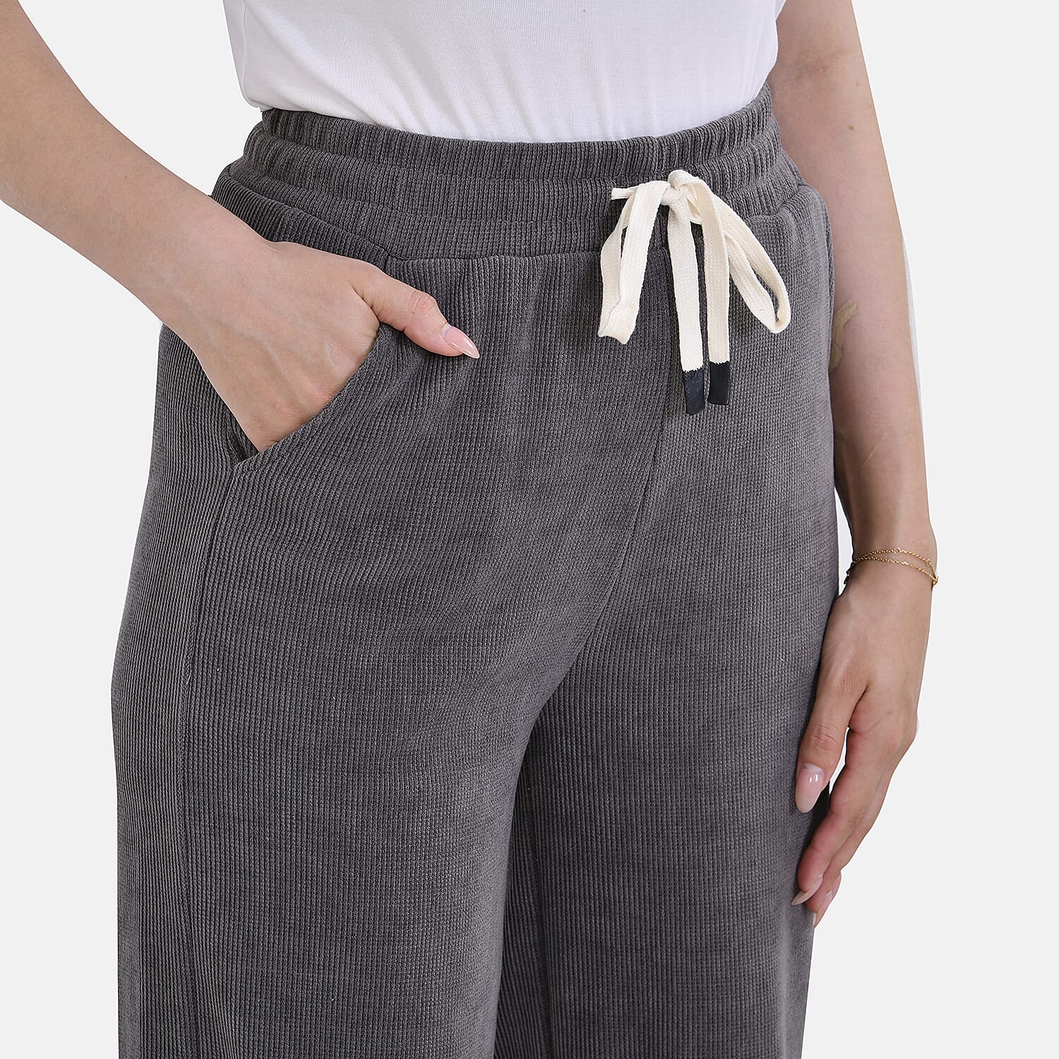 TAMSY Corduroy Trousers (Size S) - Grey