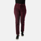 Tamsy Cotton Straight Leg Cord Trouser (Size 14 R) - Black