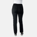 Tamsy Cotton Straight Leg Cord Trouser (Size 18 R) - Black