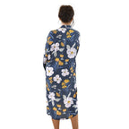 100% Viscose Floral Pattern Loungewear (Size 8-22) - Navy