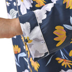 100% Viscose Floral Pattern Loungewear (Size 8-22) - Navy