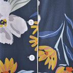 100% Viscose Floral Pattern Loungewear (Size 8-22) - Navy