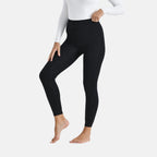 Tamsy Leopard Embossed Faux Fur Leggings (Size M) - Black