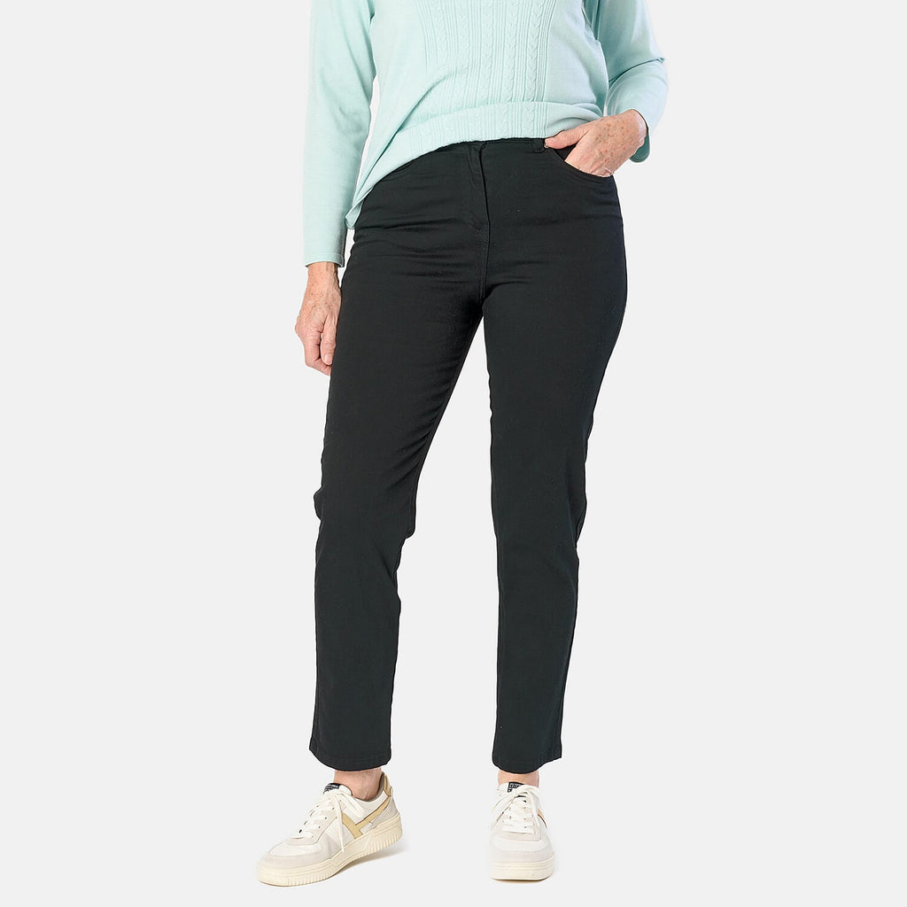Tamsy Lightweight Stretch Trousers (Size 20) - Black