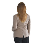 TAMSY Long Sleeves Blazer with Notched Lapel Collar (Size M,12-14) - Beige