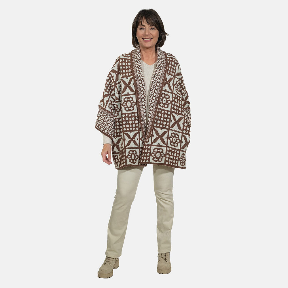Closeout Deal - Oversized Knit Cardigan - Beige