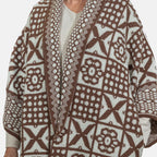 Closeout Deal - Oversized Knit Cardigan - Beige