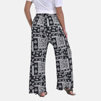 Tamsy Cashew Nut Printed Trousers (One Size, 8-16) - Black One