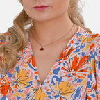 TAMSY Flutter Sleeves Floral Pattern Smocked Midi Dress (One Size 8 -18) - Orange - Yellow