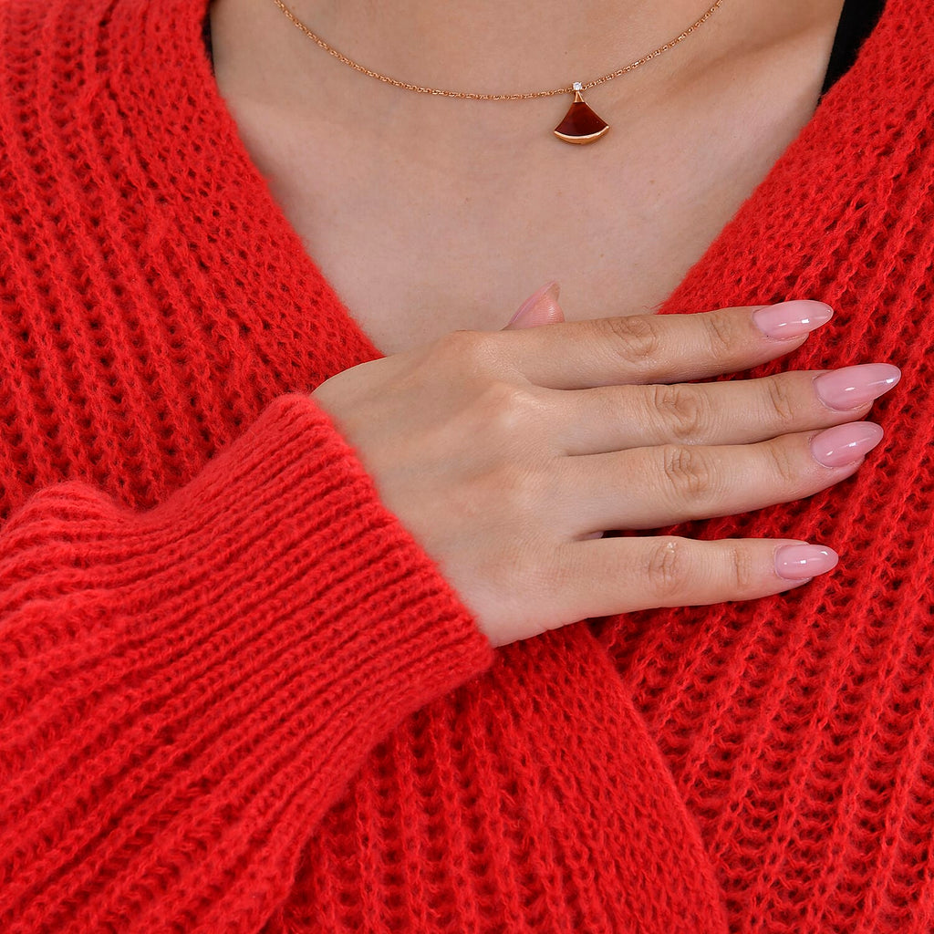 Tamsy Soft Cardigan(- Red & Beige (Size 8 to 20)