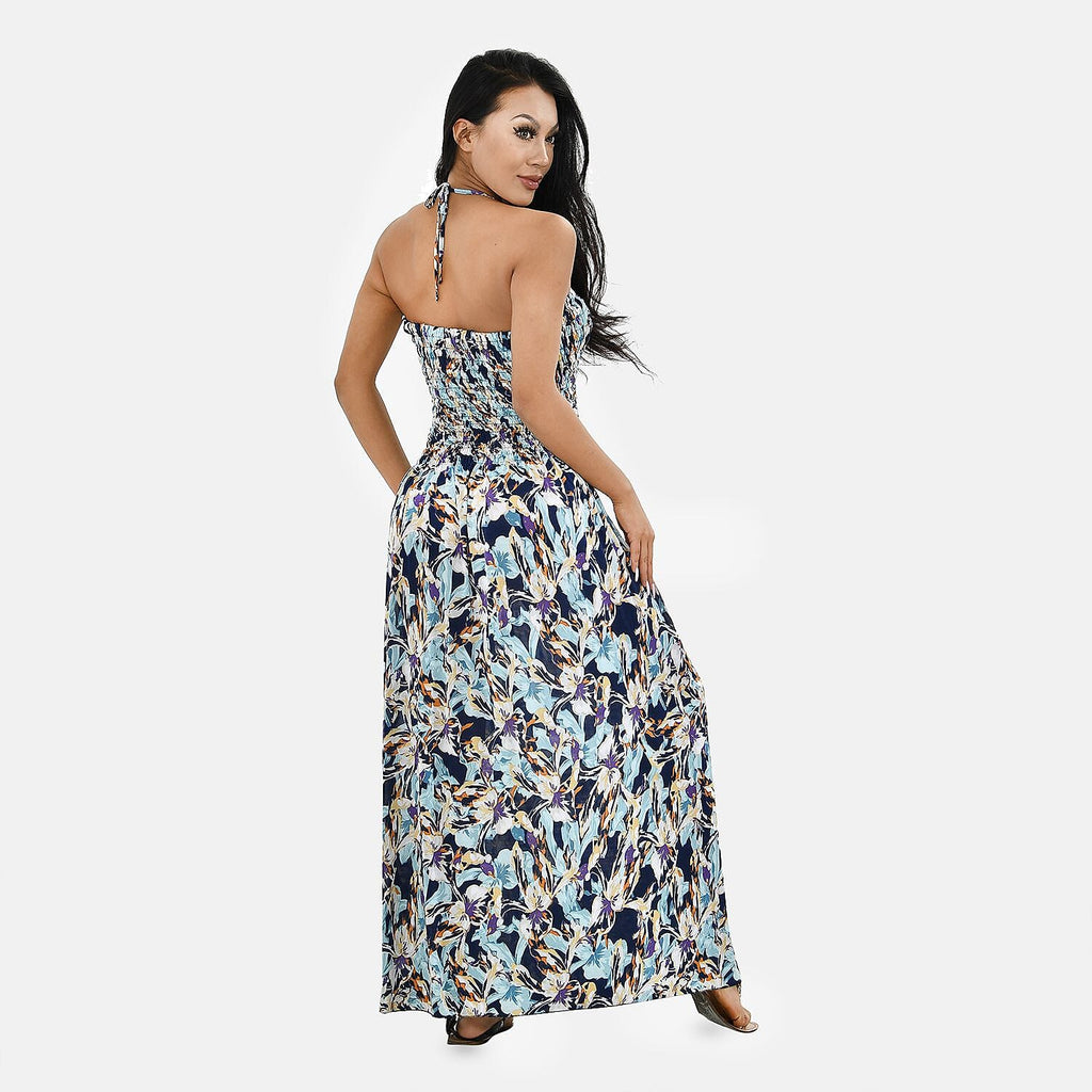 Tamsy Floral Printed Smock Dress (One Size Curve,18-24) - Multi