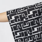 Tamsy Printed Top (Size XL) - Black - White