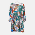 Tamsy Black Boat Neck Knit Drape Stripe Top