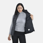 TAMSY Padded Gilet with 2 Side Zippered Pockets (Size L,16-18)  - Black