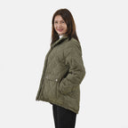 Tamsy Padded Coat with Two Pockets (Size S,8-10) - Green