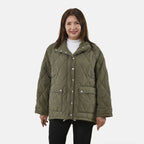 Tamsy Padded Coat with Two Pockets (Size S,8-10) - Green