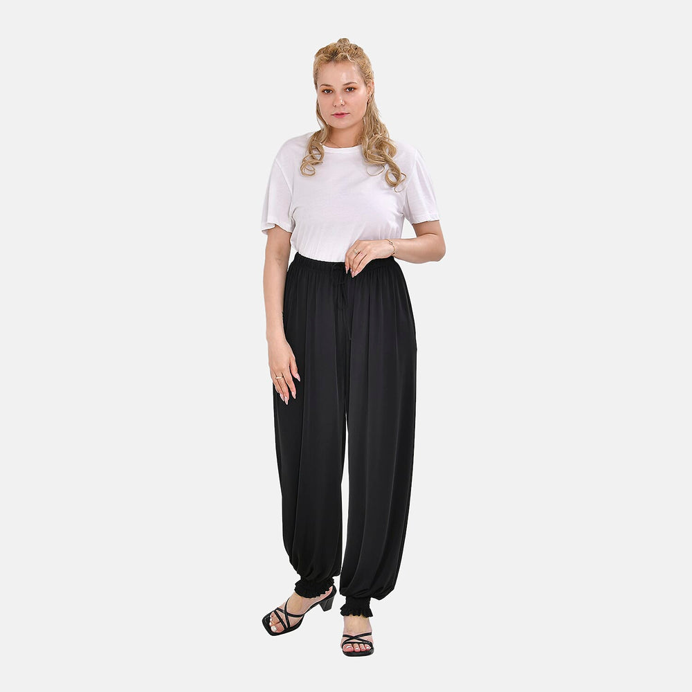 Tamsy Solid Trouser (One Size Curve 18-24) - Black