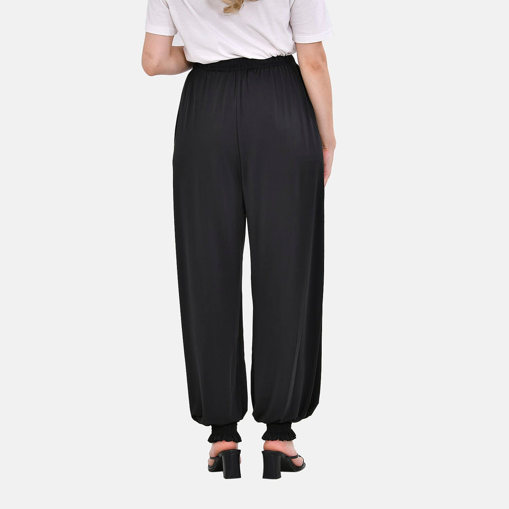 Tamsy Solid Trouser (One Size Curve 18-24) - Black