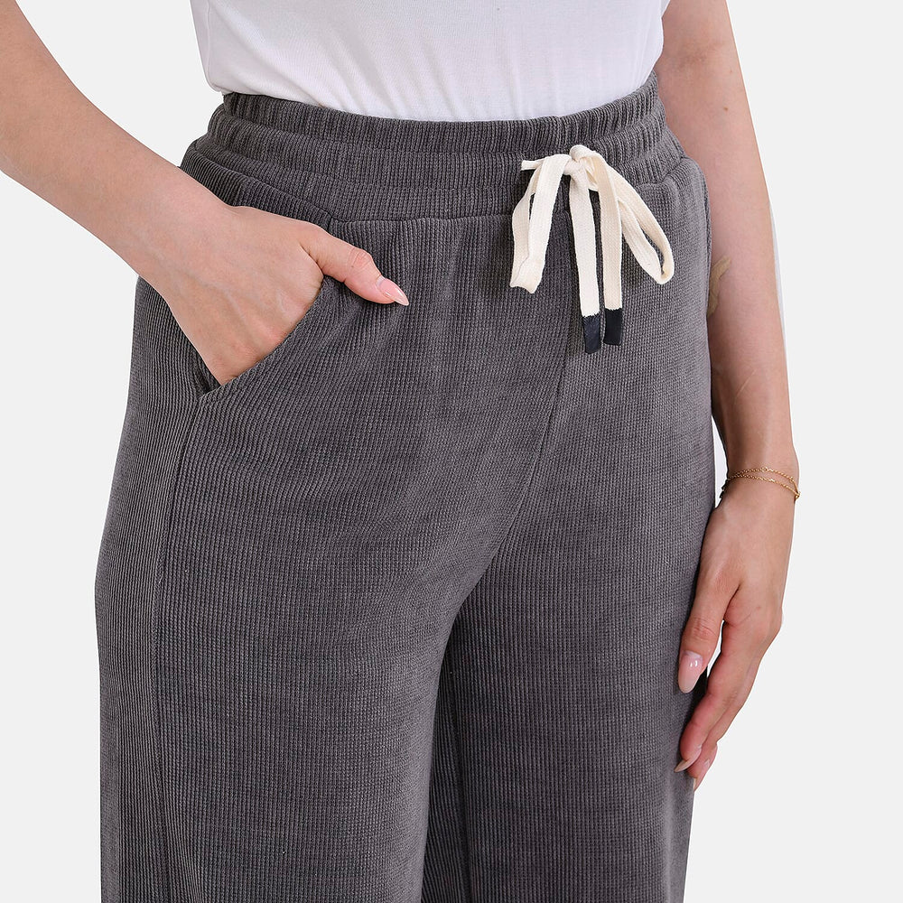 TAMSY Corduroy Trousers (Size S) - Grey