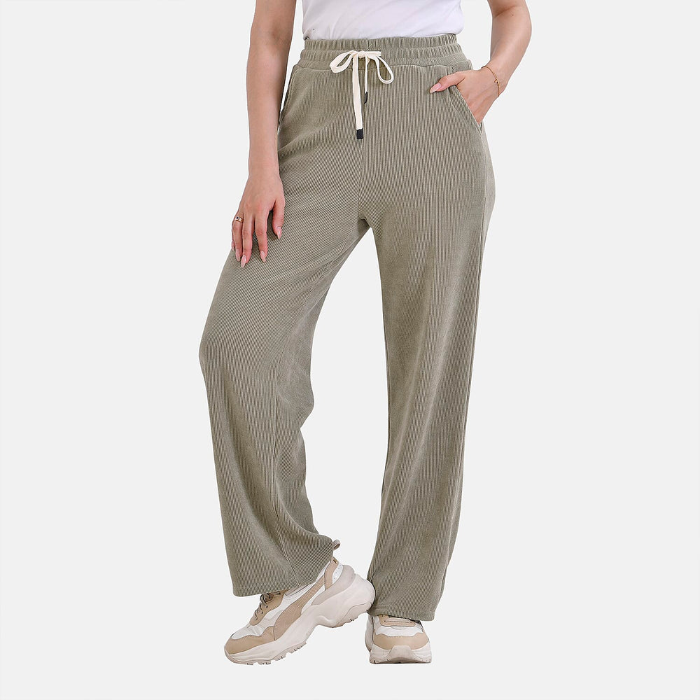 Tamsy Corduroy Trousers (Size 12 to 14) - Grass Green