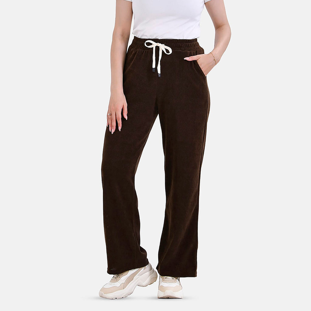 Tamsy Corduroy Trousers (Size M) - Brown