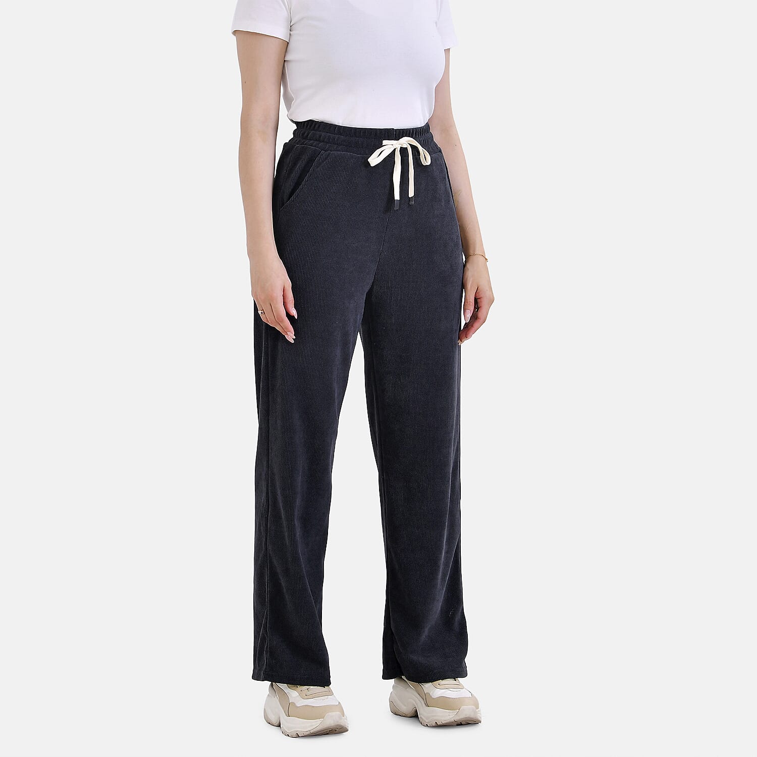 Tamsy Cordurory Trouser with 2 side Pockets (Size XL) - Grey