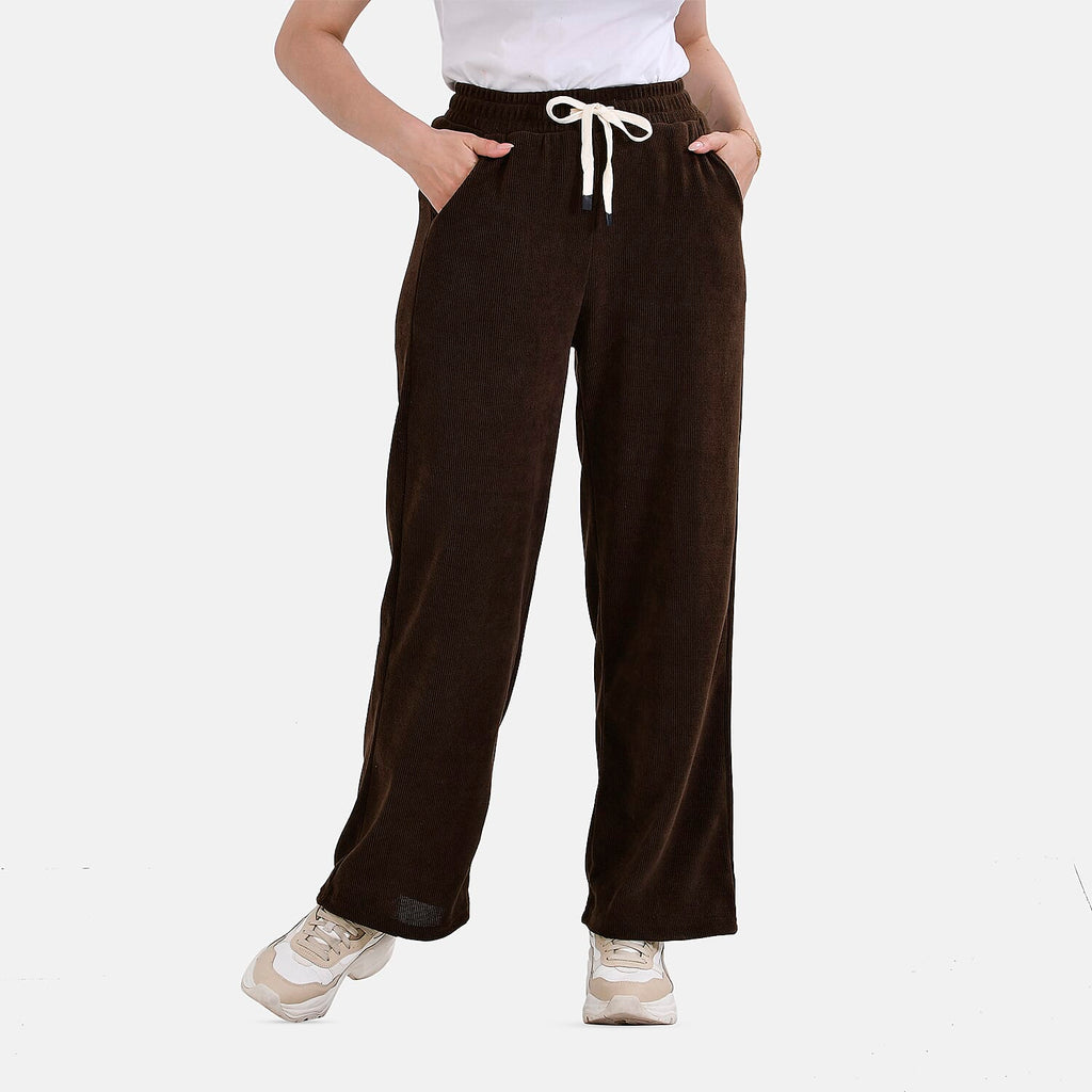 Tamsy Corduroy Trousers (Size XL) - Brown