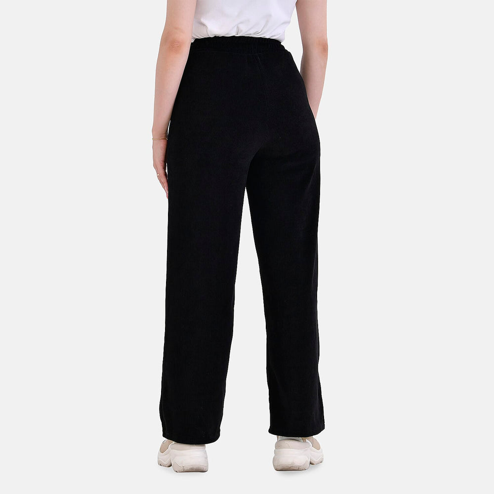 Tamsy Corduroy Trousers (Size XXL) - Black
