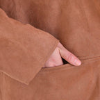 Tamsy Suedette Knitted Duster Coat (Size M) - Camel