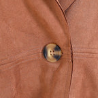 Tamsy Suedette Knitted Duster Coat (Size M) - Camel