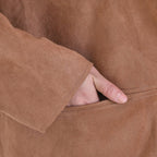 Tamsy Suedette Knitted Duster Coat (Size S) - Camel