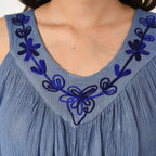 Tamsy Tie Dye Tunic (8-18) - Navy
