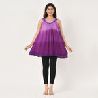 Tamsy Tie Dye Tunic (8-18) - Purple